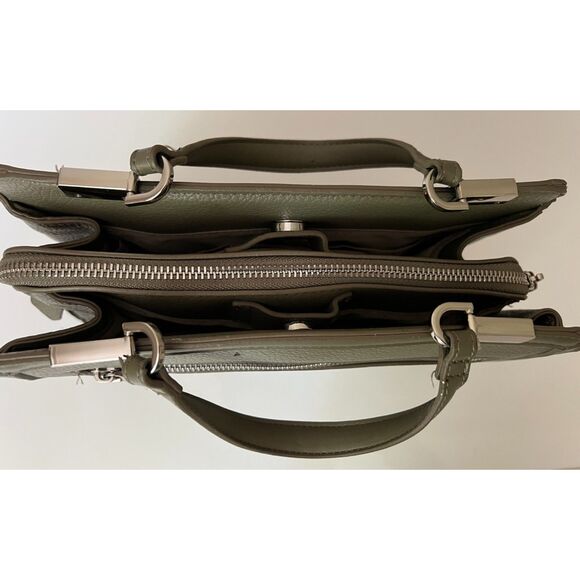 Steve Madden BMatteo top handle satchel in olive green - Picture 11 of 13